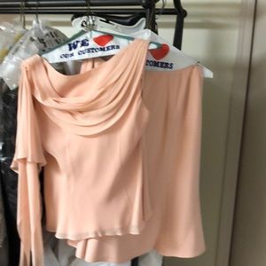 Peach skirt and top